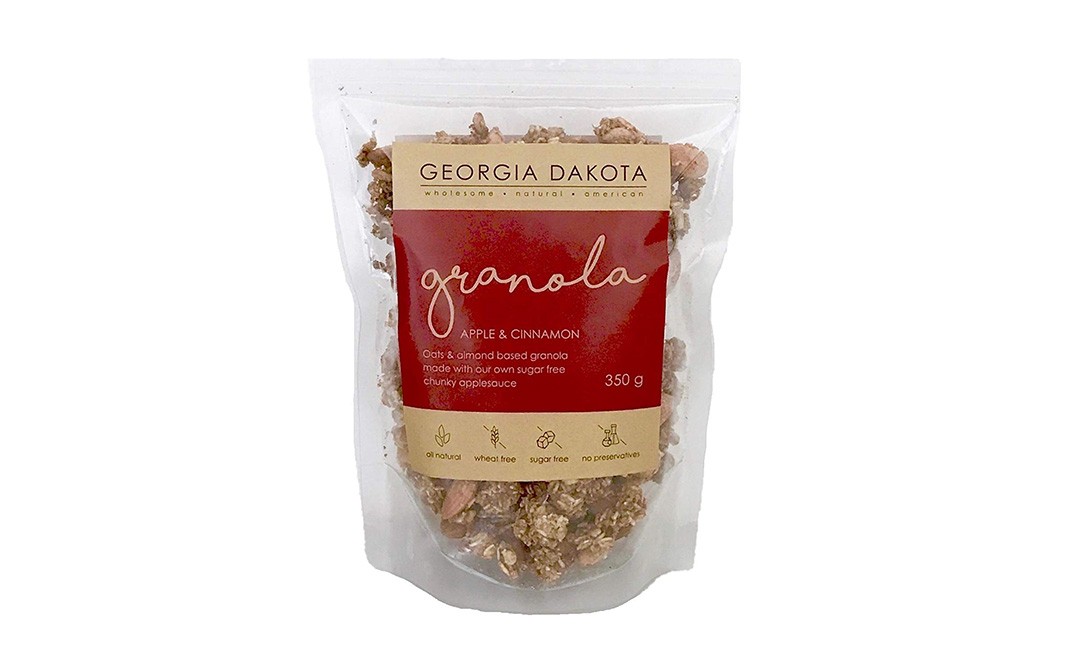 Georgia Dakota Granola - Apple & Cinnamon    Pack  350 grams